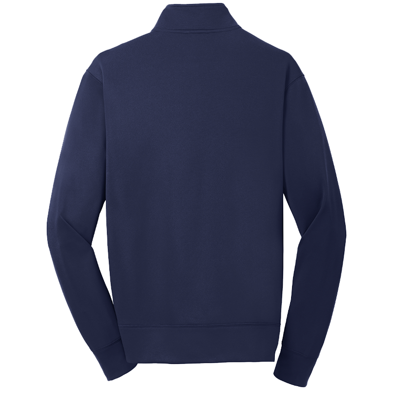 Sport-Tek ST241 Men's Full-Zip Long Sleeve Fleece Jacket - 100% Polyester Sport-Wick, Band Collar, Regular Fit