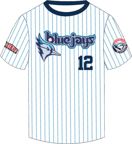 SquadGEAR Adult Crew Neck Baseball Jersey | Schenectady Blue Jays